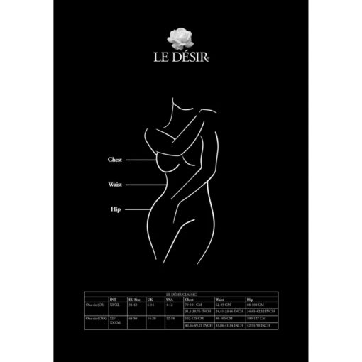 Lace suspender bodystocking - one size - obrazek 9