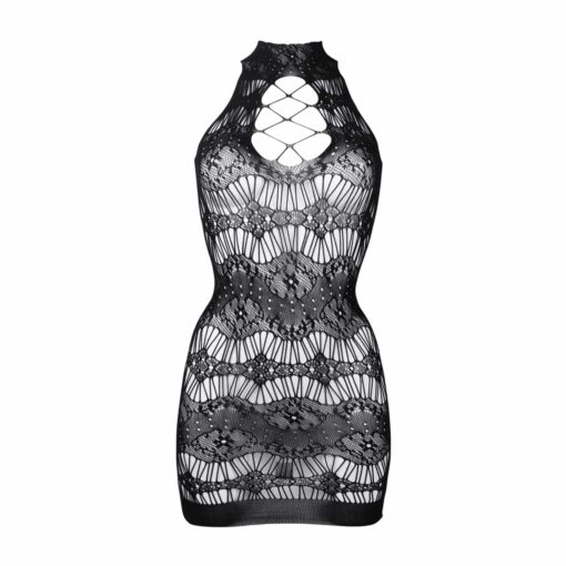 Criss cross neck mini dress - one size - obrazek 8
