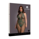 Fishnet and lace bodystocking - queen size - obrazek 2
