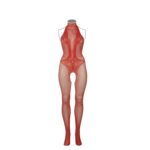 Fishnet and lace bodystocking - queen size - obrazek 7