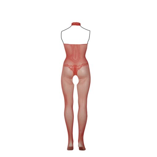 Fishnet and lace bodystocking - queen size - obrazek 8