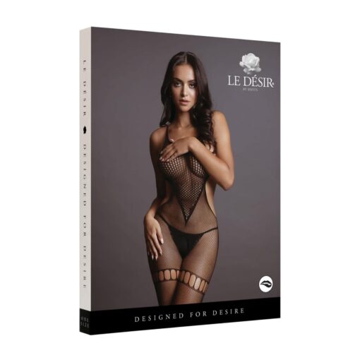 Net high neck bodystocking - one size - obrazek 2