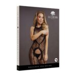 Crotchless leopard bodystocking - one size - obrazek 2