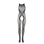 Crotchless leopard bodystocking - one size - obrazek 7