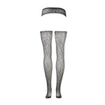 Suspender leopard pantyhose - one size - obrazek 10