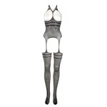 Strappy suspender bodystocking - one size - obrazek 7