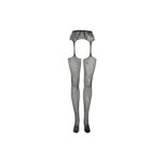 Fishnet and lace garterbelt stockings - one size - obrazek 8