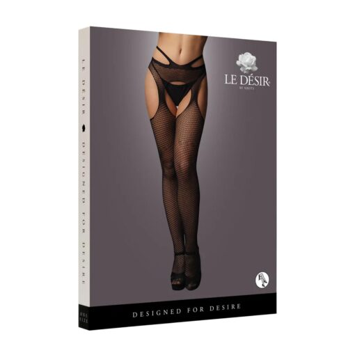 Suspender pantyhose with strappy waist - one size - obrazek 3