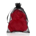Rose petals in organza bag - wine red - obrazek 2