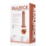 Vibrating regular curved cock - 8 / 20,5 cm - tan - obrazek 3