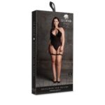 Metis xvi - body with garters and crossed neckline - plus size - obrazek 2