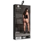 Metis xvi - body with garters and crossed neckline - plus size - obrazek 3
