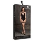 Metis xvi - body with garters and crossed neckline - one size - obrazek 2