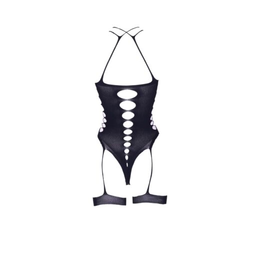 Metis xvi - body with garters and crossed neckline - one size - obrazek 11