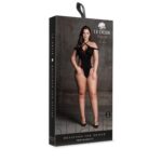 Leda xiii - body with crossed neckline and off shoulder straps - plus size - obrazek 2