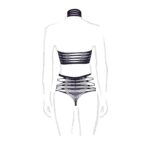 Carpo xlvi - two piece with turtleneck, crop top and pantie - plus size - obrazek 11