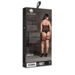 Ananke xii - three piece with choker, bandeau top and pantie with garters - plus size - obrazek 3