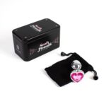 Pink heart metal butt plug - obrazek 2
