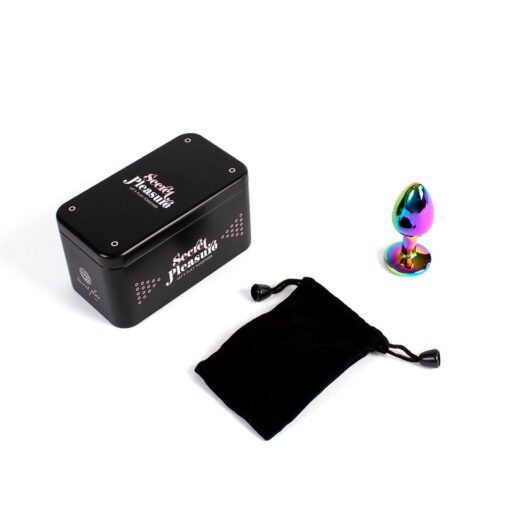 Rainbow metal butt plug - obrazek 2