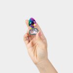 Rainbow metal butt plug - obrazek 3