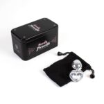Clear crystal heart metal butt plug - obrazek 2