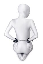 Anonymo handcuffs, pu leather, black - obrazek 4