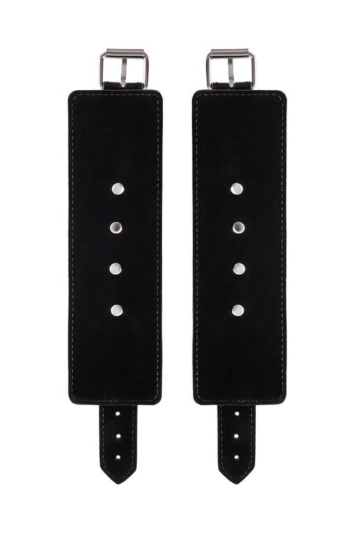 Anonymo handcuffs, pu leather, black - obrazek 6