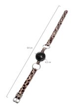 Anonymo gag, abs plastic, black, 64 cm - obrazek 5