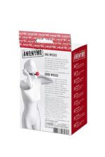 Anonymo gag, abs plastic, red, 64 cm - obrazek 2