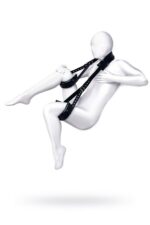 Anonymo fixing sling, pu leather, black, 145 cm - obrazek 3