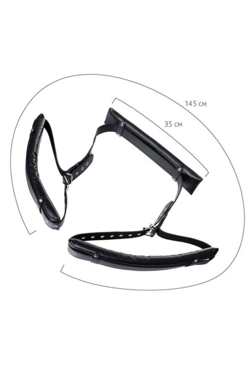 Anonymo fixing sling, pu leather, black, 145 cm - obrazek 8