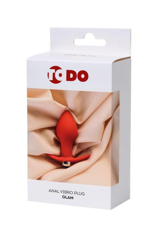 Todo glam red anal vibro plug - obrazek 7