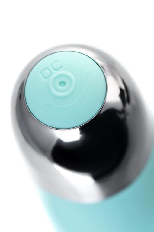 Relief vibrator with clitoral stimulation flovetta flax, silicone, mint, 17.5 cm - obrazek 8