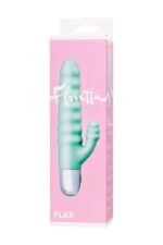 Relief vibrator with clitoral stimulation flovetta flax, silicone, mint, 17.5 cm - obrazek 12
