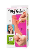 Dildo my babe my priceless realistic dildo, tpe, nude, 18 cm - obrazek 11