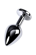 Silver anal plug toyfa metal,with a amethyst colored gem - obrazek 3