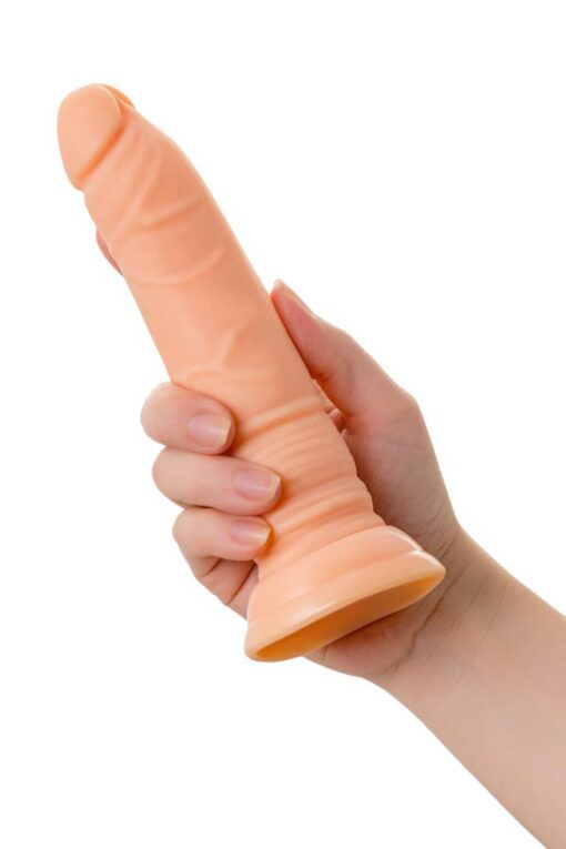 A-toys, realistic dildo, tpe, flesh, 18 cm - obrazek 3