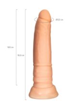 A-toys, realistic dildo, tpe, flesh, 18 cm - obrazek 5