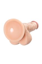 Realistic dildo a-toys by toyfa kirc, tpe, nude, 17 cm - obrazek 5