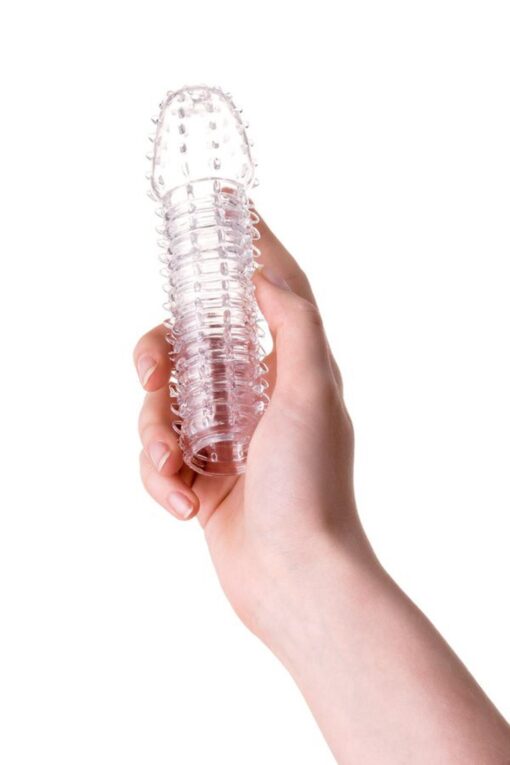 A-toys penis extender 15.2 cm sleeve transparent - obrazek 3