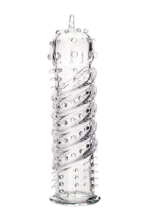 A-toys, penis sleeve, tpr, transparent, 15.5 cm - obrazek 2