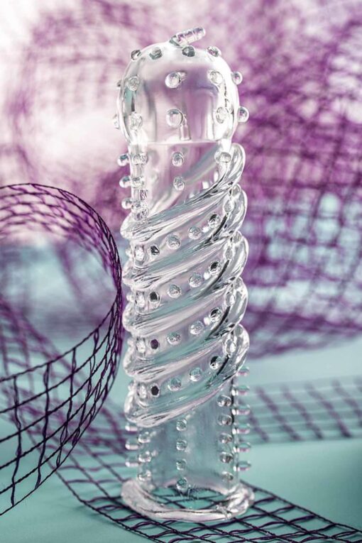 A-toys, penis sleeve, tpr, transparent, 15.5 cm - obrazek 10