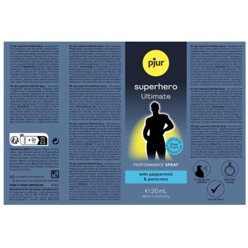 Pjur superhero ultimate spray, 20 ml - obrazek 2
