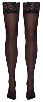 Stockings black l - obrazek 7