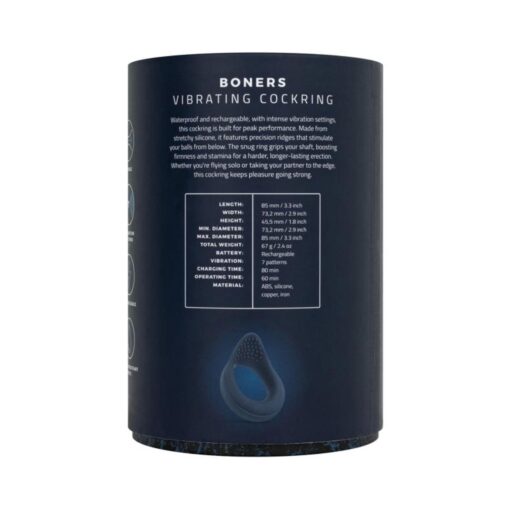 Boners - vibrating cock ring with perineum stimulation - obrazek 6