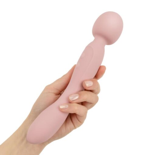 Good vibes only - simi - double sided wand vibrator - pink - obrazek 12