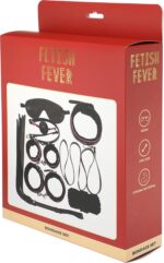 Fetish fever - bondage set - 7 pieces - black - obrazek 2