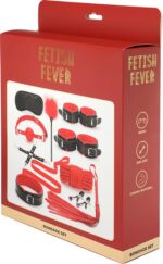 Fetish fever - bondage set - 10 pieces - red/black - obrazek 2