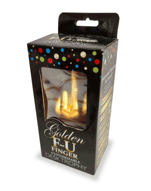 Golden f-u finger trophy - obrazek 2