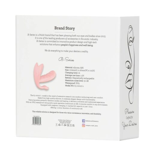 Silicone vibrator 7 vibration modes - heating + app - obrazek 3